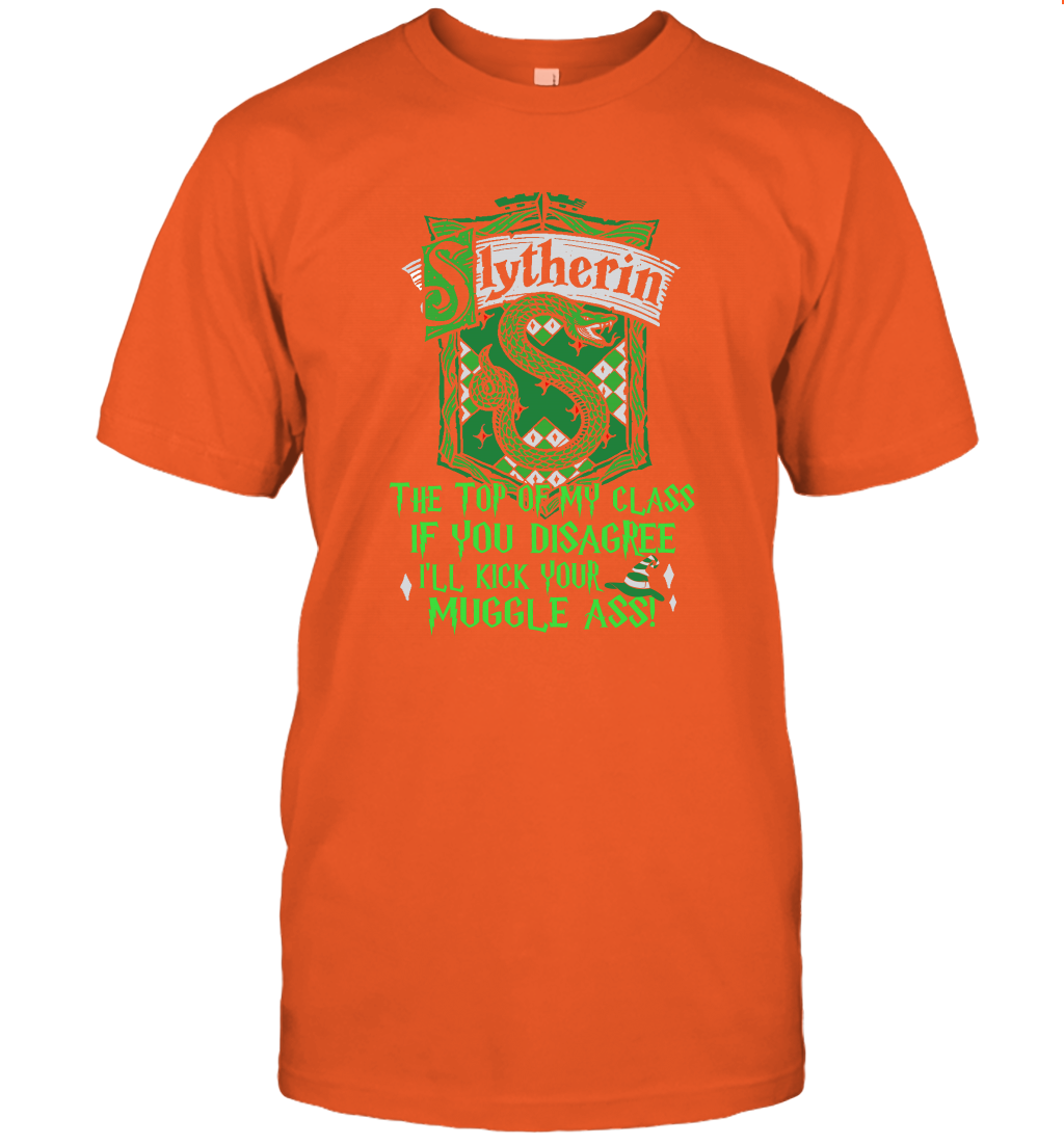 HP QUOTES SLYTHERIN T-Shirt T-Shirt Orange