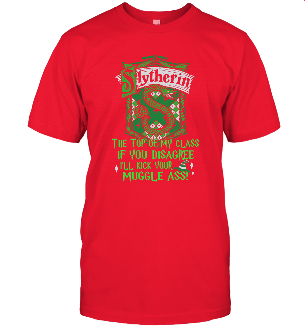 HP QUOTES SLYTHERIN T-Shirt T-Shirt Red