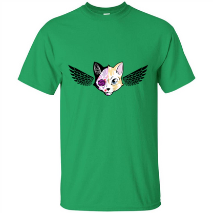 Wolf and Bird T-shirt Irish Green