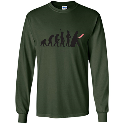 Movies Lover T-shirt Human Evolution Forest Green
