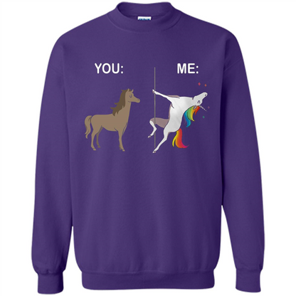 Cute Unicorn You And Me T-shirt Purple