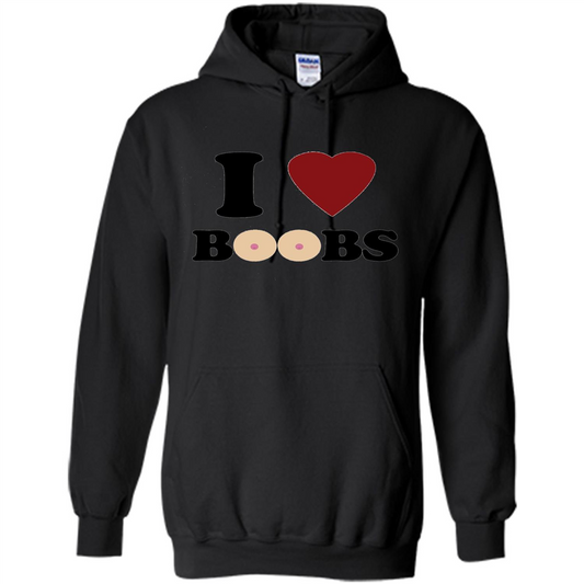 I Love Boobs T-shirt Black