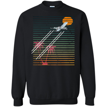 Retro Jet Sunset T-shirt Black