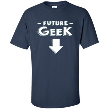 New Mommy T-shirt Future Geek Navy