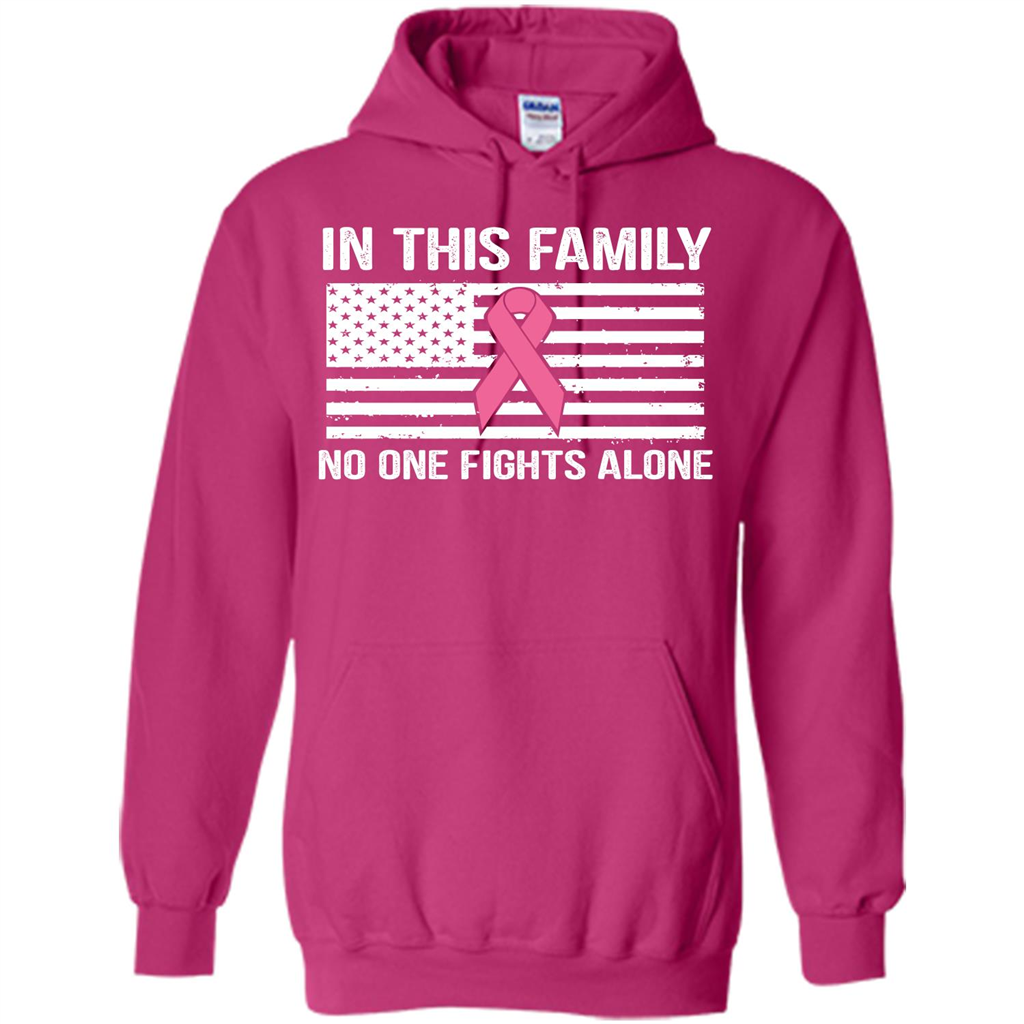 Cancer Awareness T-shirt In This Family No One Fights Alone T-shirt