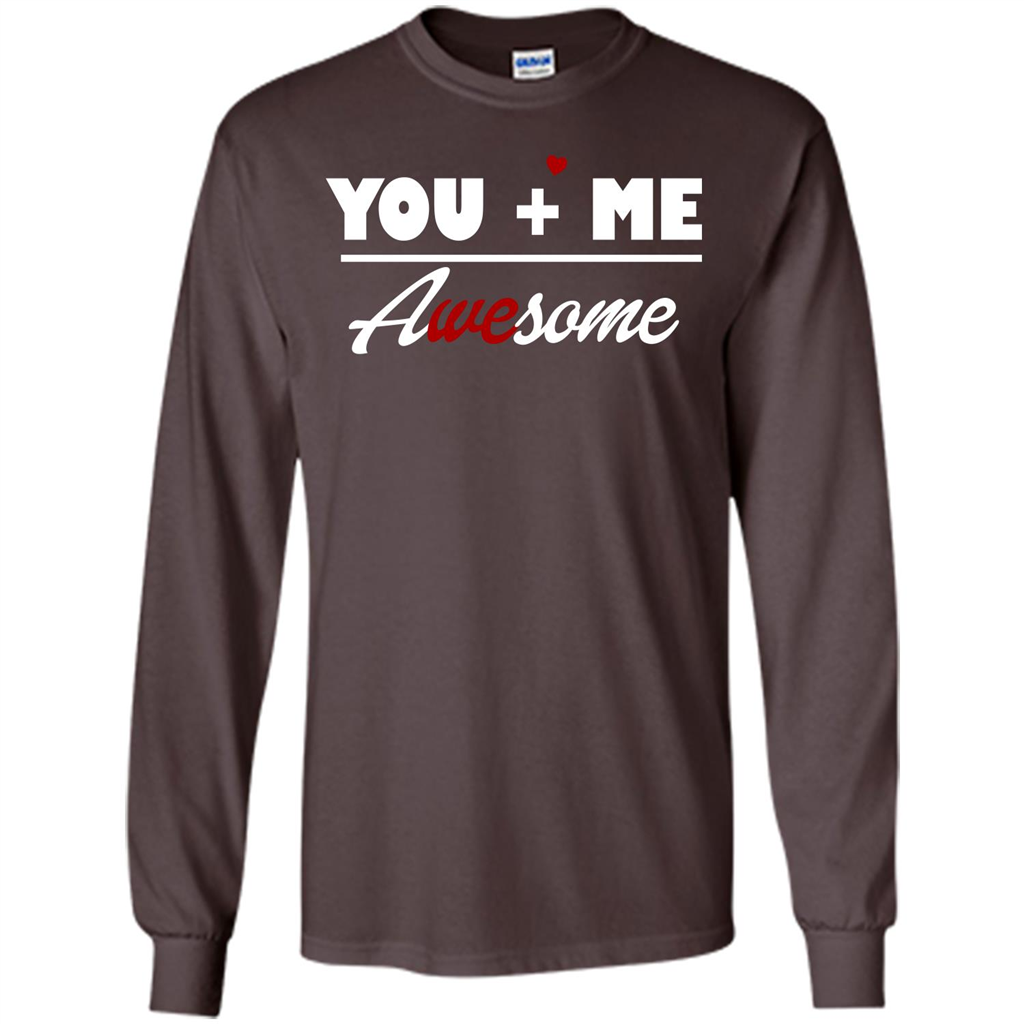 Love T-shirt You and Me Awesome Dark Chocolate