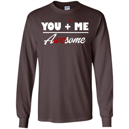 Love T-shirt You and Me Awesome Dark Chocolate
