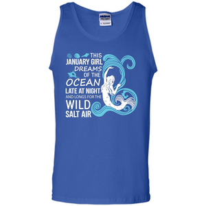 This January Girl Dreams Of The Ocean Late At Night T-shirt