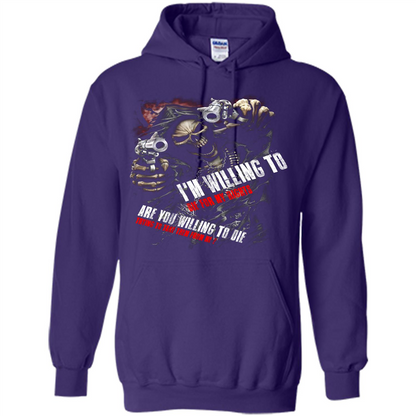 I'm Willing To Die For My Rights T-shirt Purple