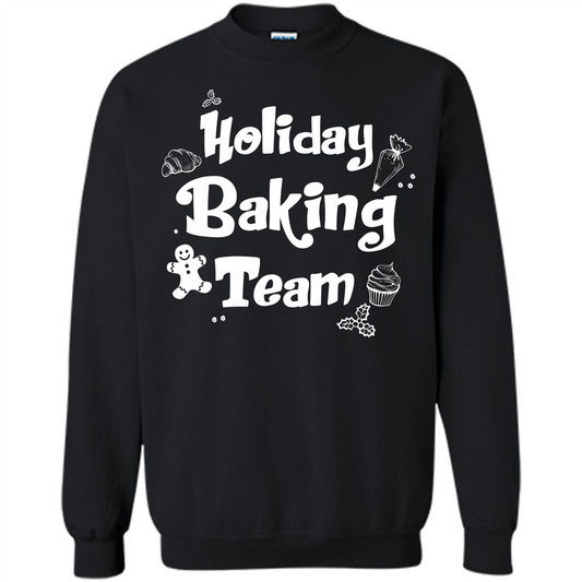 Christmas T-shirt Holiday Baking Team T-shirt Orange