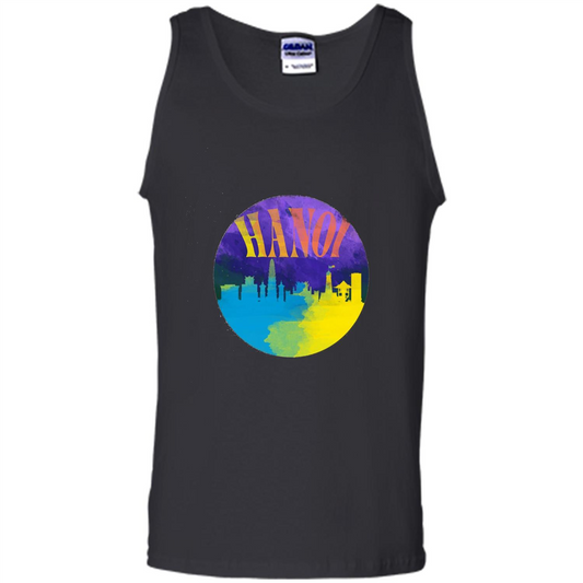 Love Vietnam T-shirt Hanoi Skyline Horizon Sunset Black