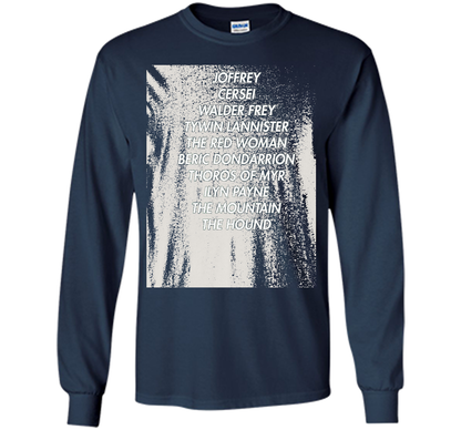Arya Kill List T-Shirt cool shirt Navy
