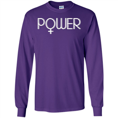 Woman Power Female Symbol Feminist T-Shirt Purple