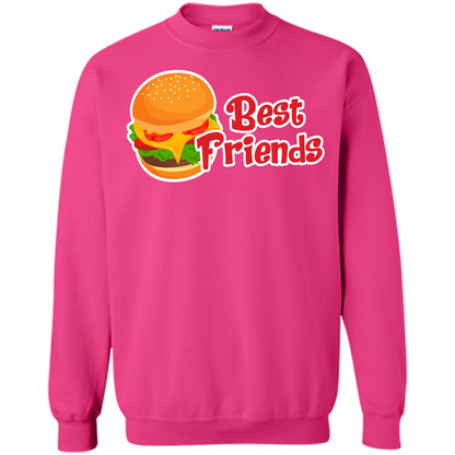 Hamburger T-shirt Best Friends T-shirt Heliconia