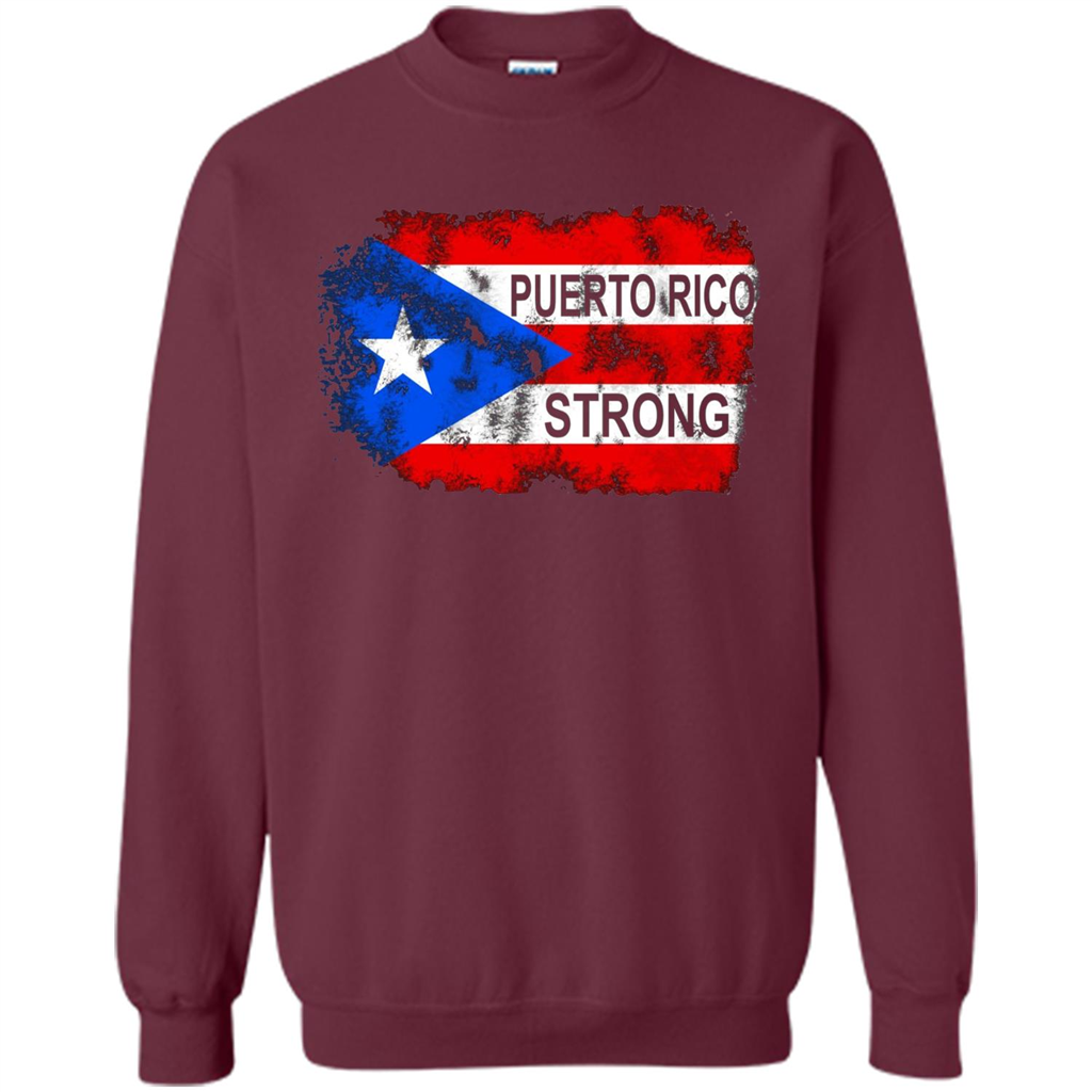Puerto Rico Strong T-shirt Maroon