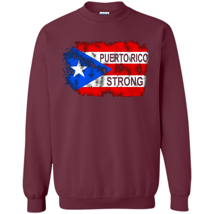 Puerto Rico Strong T-shirt Maroon