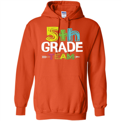 Back To School T-shirt Team Fifth Grade Teacher Orange