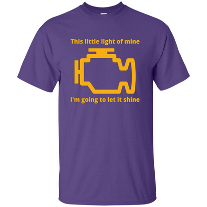 This Little Light Of Mine I'm Going To Let It Shine T-shirt Purple