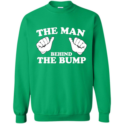 Funny New Dad T-shirt The Man Behind the Bump T-shirt