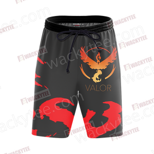 Team Valor Pokemon Go Beach Shorts