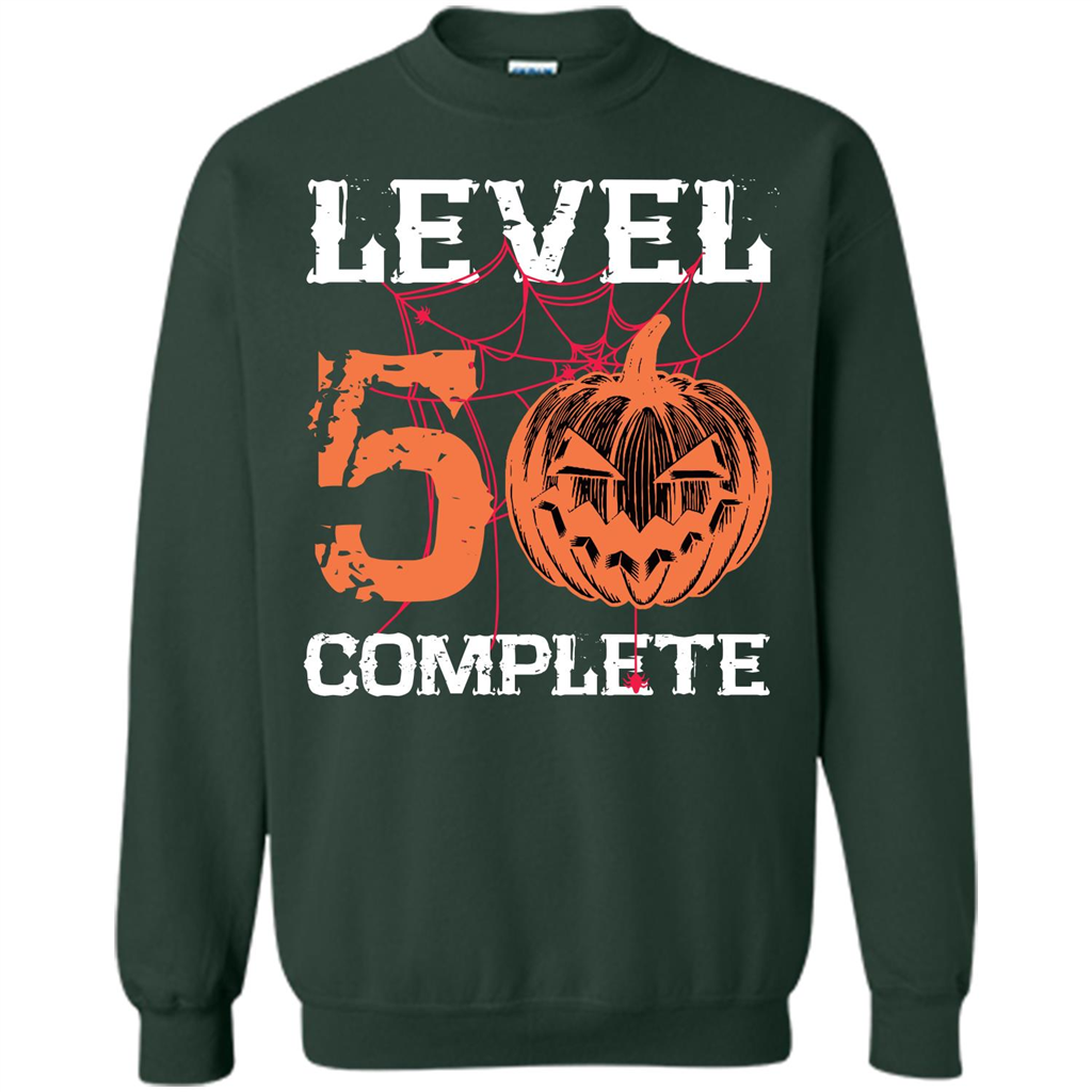 Halloween T-shirt Level 50 Complete Forest Green