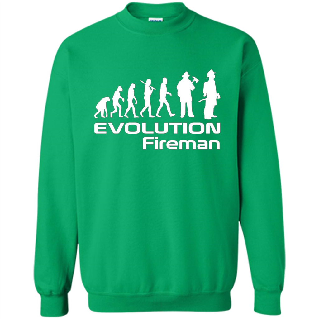 Firefighter T-shirt - Evolution Fireman T-shirt Irish Green