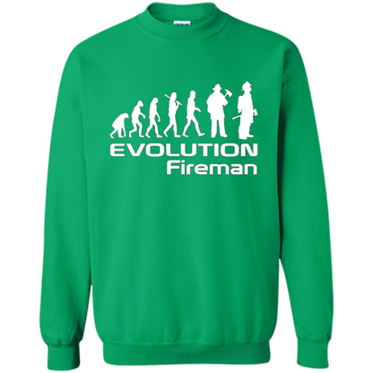 Firefighter T-shirt - Evolution Fireman T-shirt Irish Green