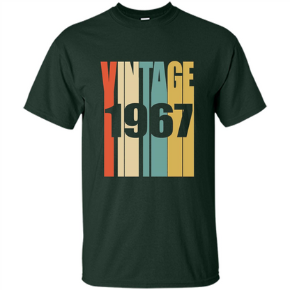 Retro Vintage 1967 T-shirt 50th Birthday T-shirt Forest Green