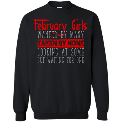 February Girls Wanted By Many Taken By None Looking At Some T-shirt Orange