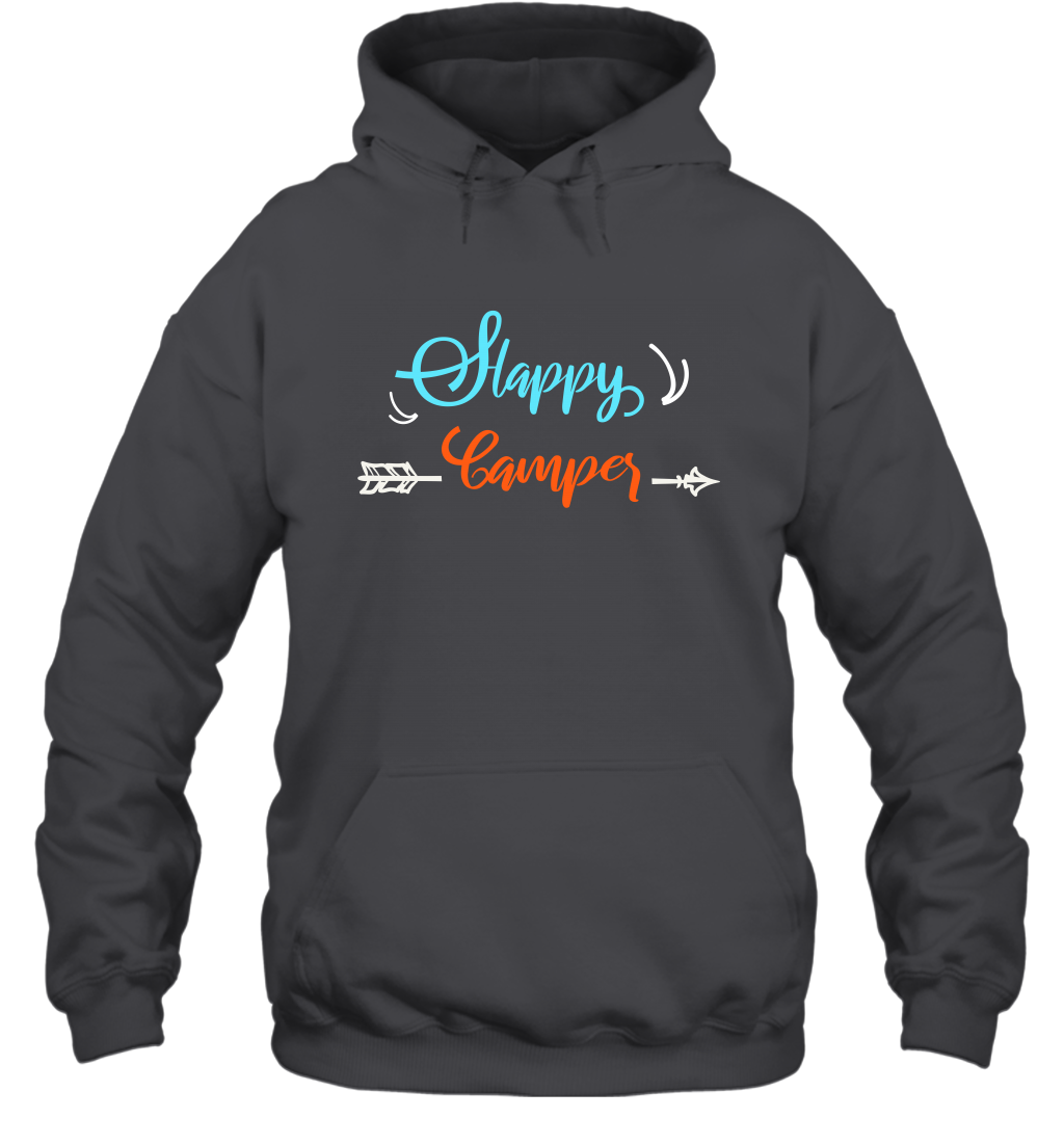 Happy Camper Shirt Hoodie Hoodie Dark Heather