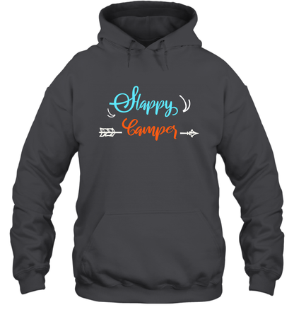 Happy Camper Shirt Hoodie Hoodie Dark Heather