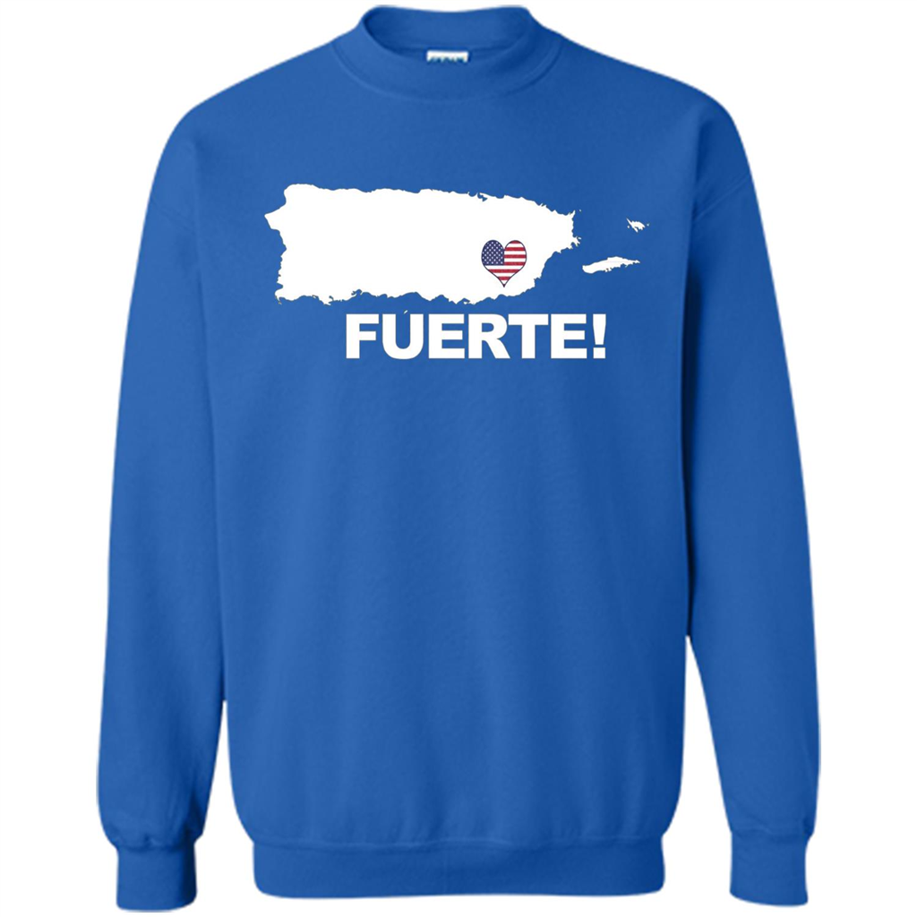 Fuerte T-Shirt Strong Support for Puerto Rico T-shirt Royal