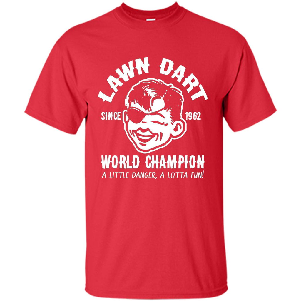 Lawn Dart Since 1962 World Champion Backyard Game T-shirt Red