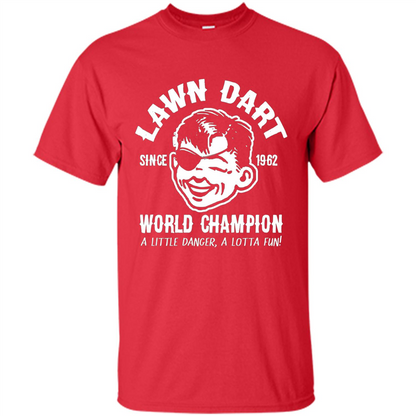 Lawn Dart Since 1962 World Champion Backyard Game T-shirt Red