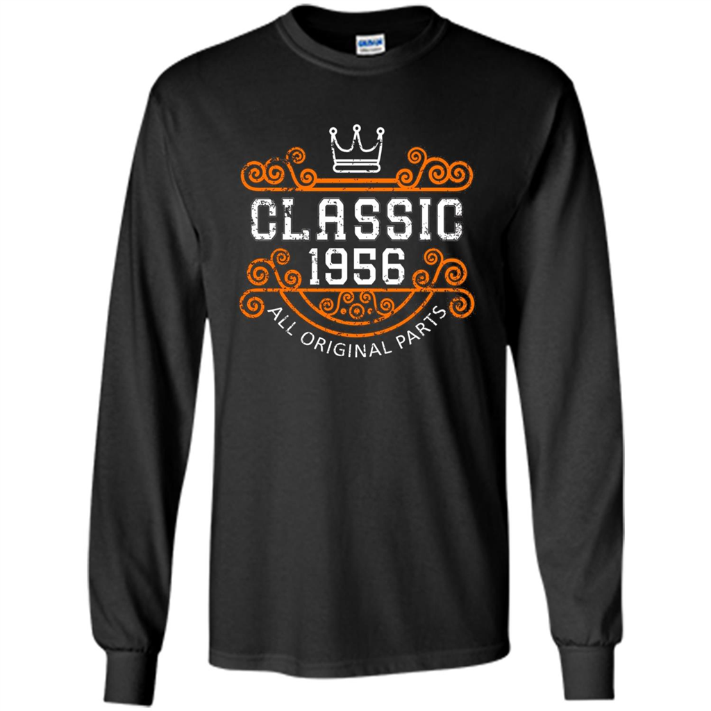 Birthday Gift Classic 1956 All Original Parts T-shirt Black