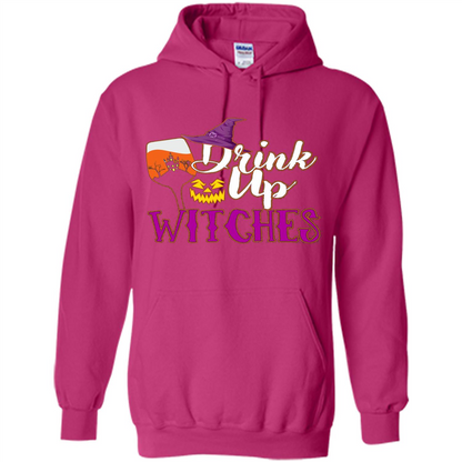 Drink Up Witches T Shirt Funny Halloween Costume Heliconia