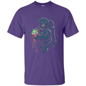 Space Rave T-shirt Jelly Fish Rainbow Astronaut Friends T-shirt