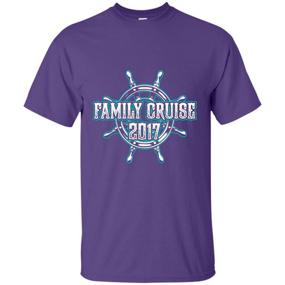 Family Cruise 2017 T-Shirt Family Vacation T-shirt Purple