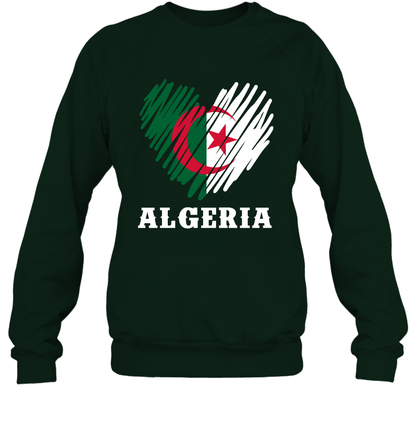 Algeria Flag Shirt Sweatshirt Sweatshirt Forest