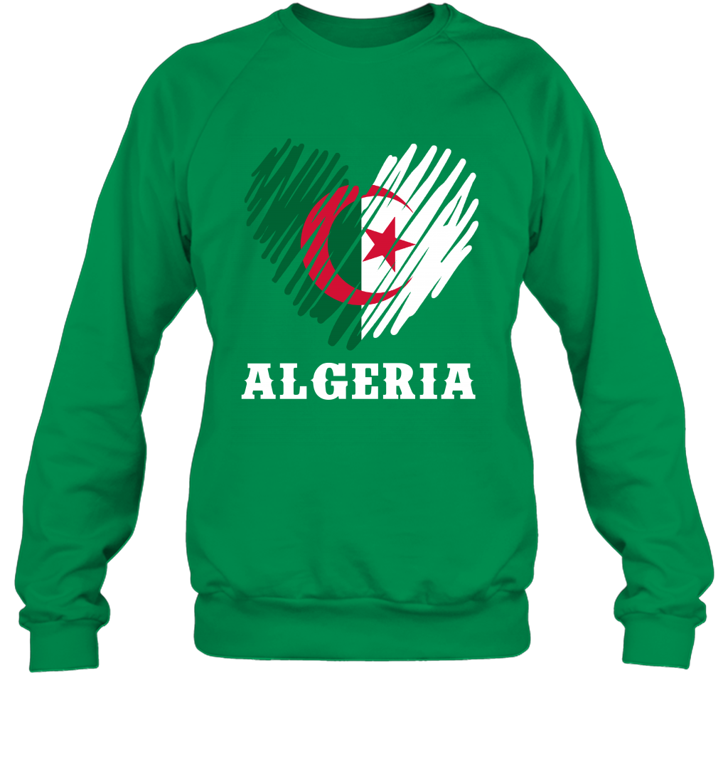 Algeria Flag Shirt Sweatshirt Sweatshirt Irish Green