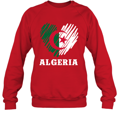 Algeria Flag Shirt Sweatshirt Sweatshirt Red