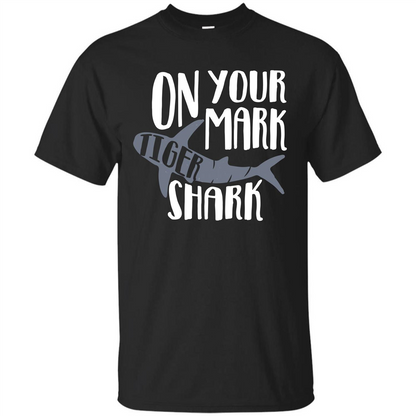 Tiger Shark T-shirt On Your Mark Tiger Shark T-shirt Black