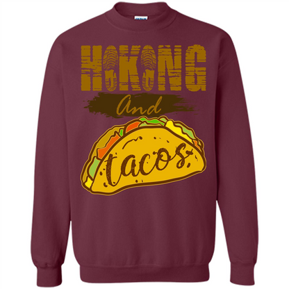 Hiking And Tacos T-shirt Maroon