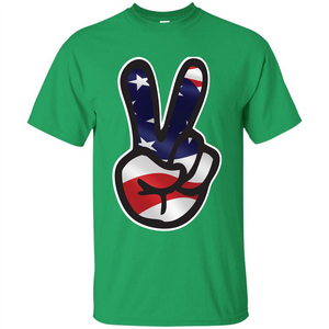 Amreican Flag Peace Guy T-shirt