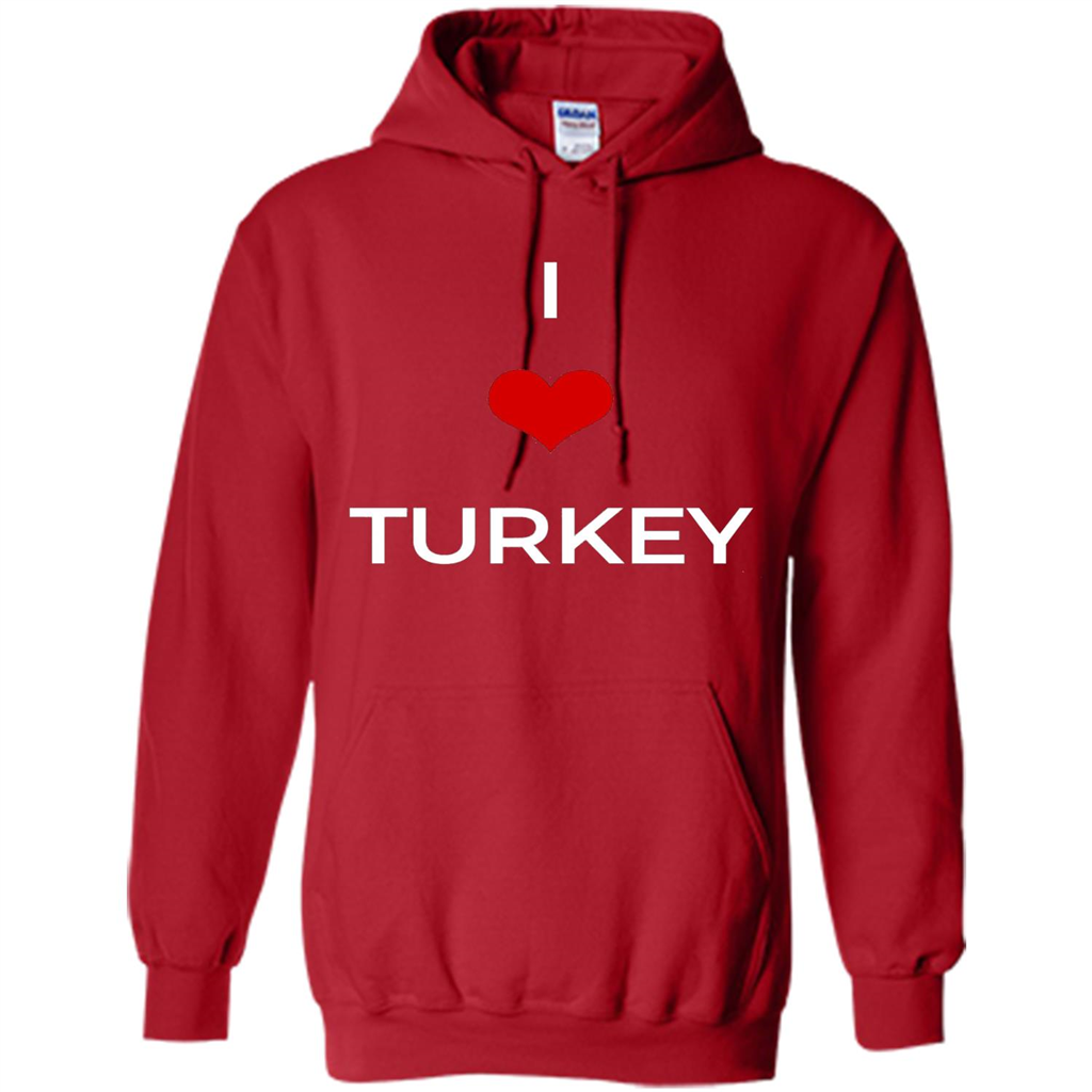 I Love Turkey T-shirt Red