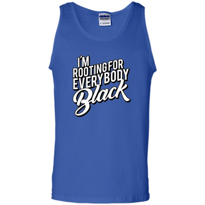 I'm Rooting For Everybody Black T Shirt Royal