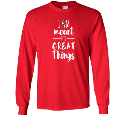 Premium Down Syndrome - I Am Meant For Great Things T-Shirt t-shirt Red