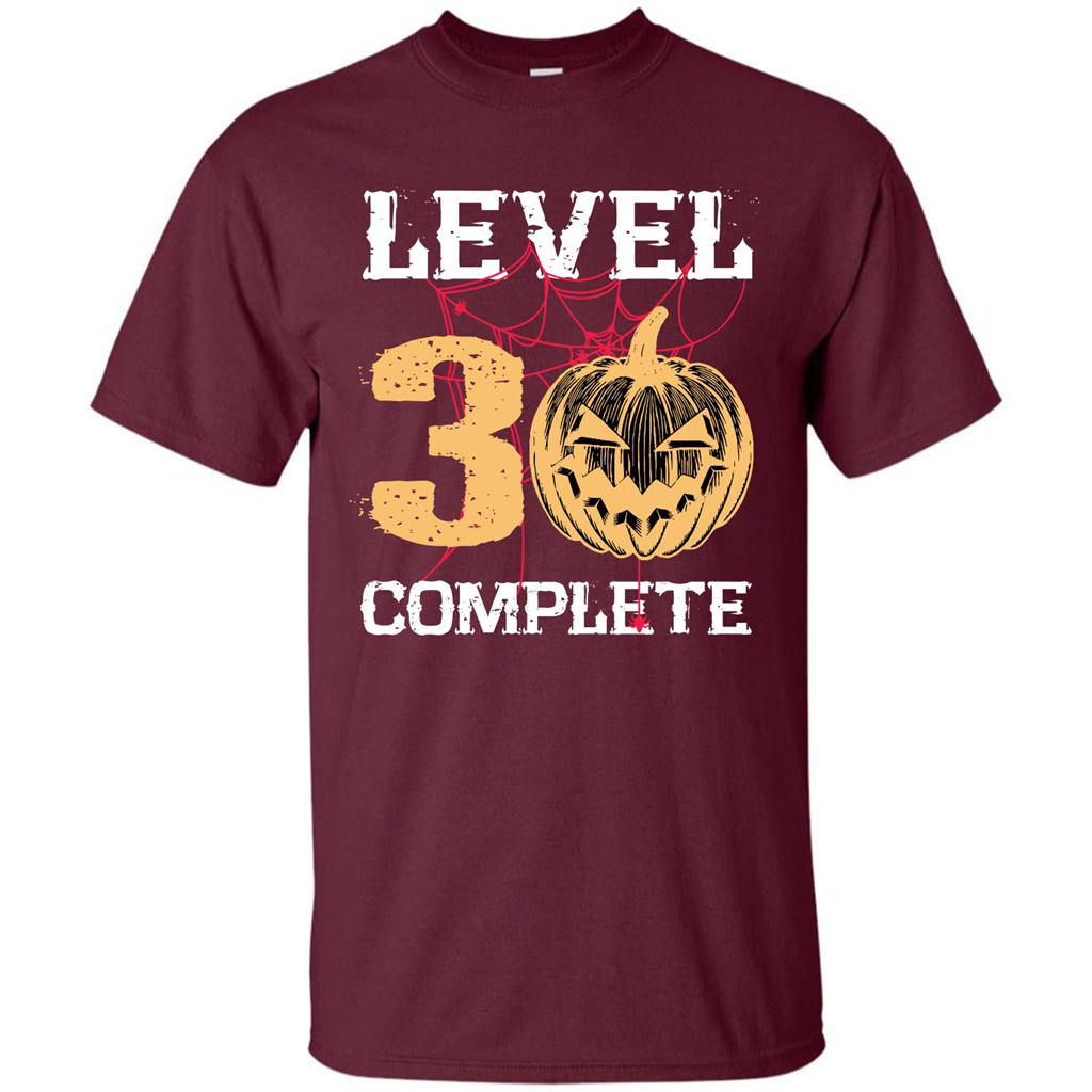 Halloween T-shirt Level 30 Complete Maroon