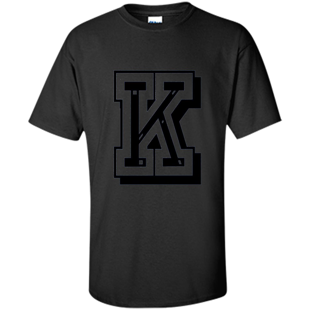 Letter K Initial T-Shirt for Names or Spelling Words