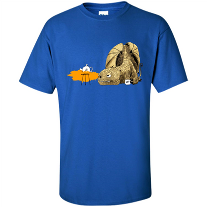 Dragon Making Tea T-Shirt Royal